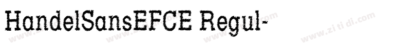 HandelSansEFCE Regul字体转换